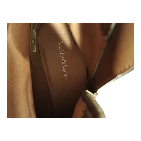 Kelly And Katie Brown Leather Zipper Outside Of Ankle Boots Size 11M New No Box - Picture 10 of 11
